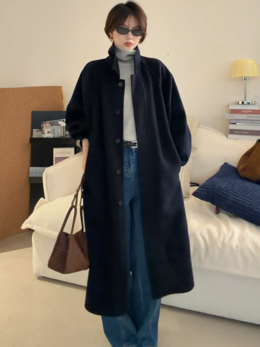 女装｜山羊绒羊毛面料 双面毛呢大衣FW0017